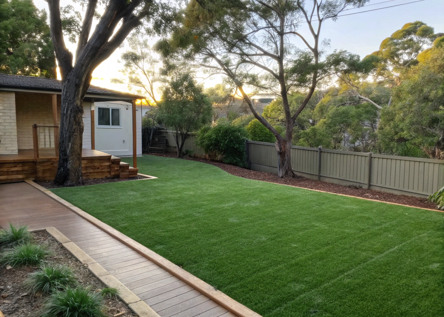 backyard-synthetic-grass-installation-figtree backyard synthetic grass installation Figtree Wollongong