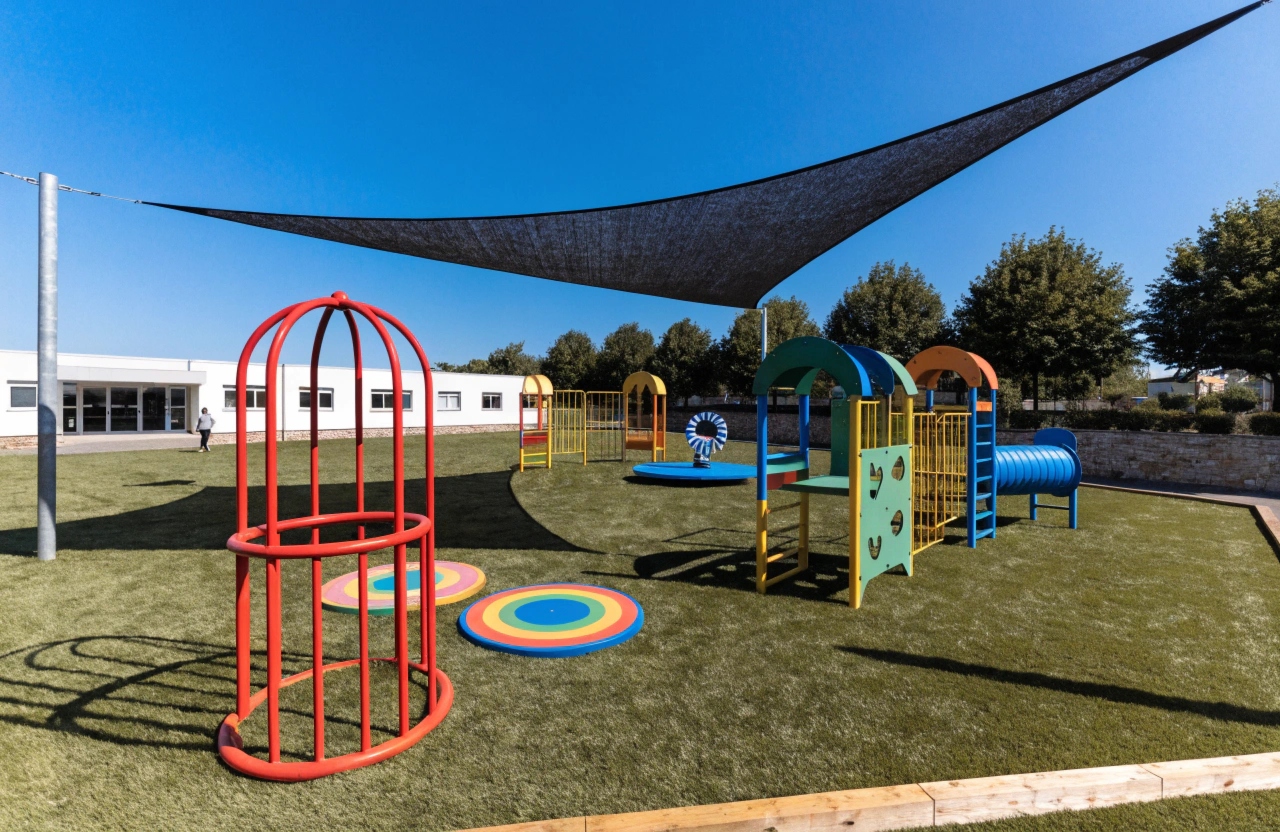 Commercial soft fall synthetic turf surface at a childcare centre playground in the Illawarra